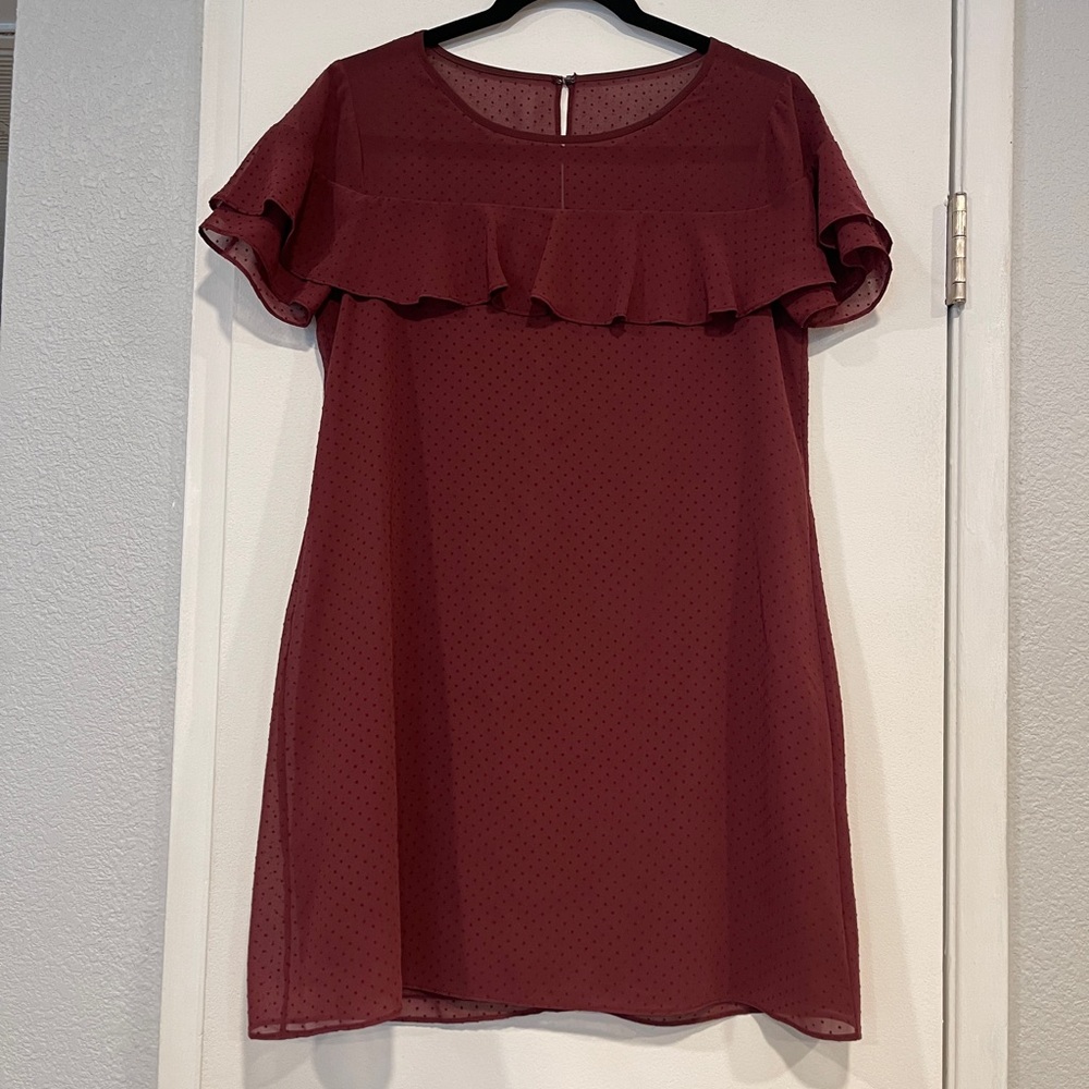BCBGeneration maroon dress